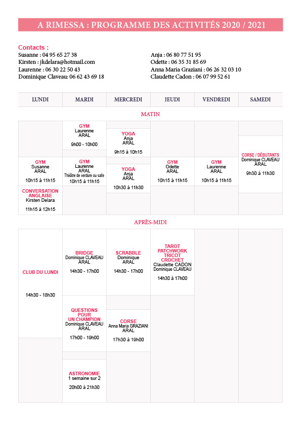 A RIMESSA : ATTIVITÀ SPURTIVE È CULTURALE  A RIMESSA : ATTIVITÀ SPURTIVE È CULTURALE