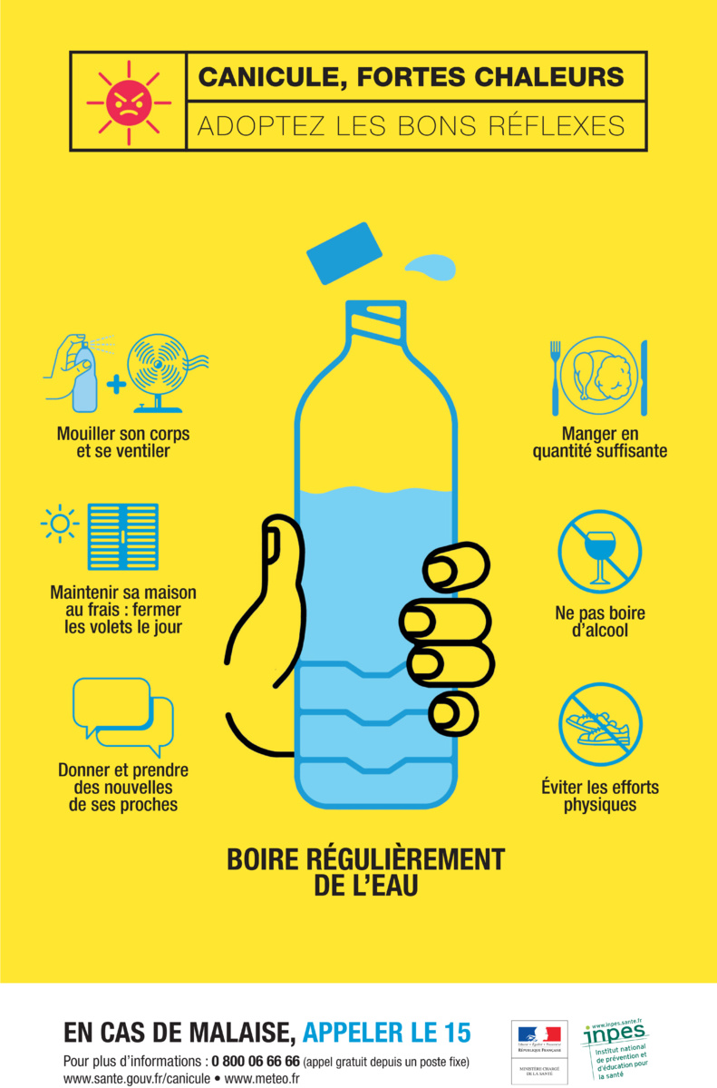 Dispositions en cas de plan canicule départementale