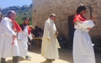 messe dans la chapelle di l' Annunziata et la procession